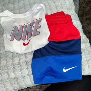 Nike 24 month shorts matching set